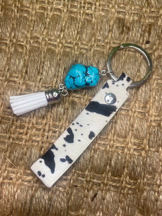 Western Keychain Accessory- Cow