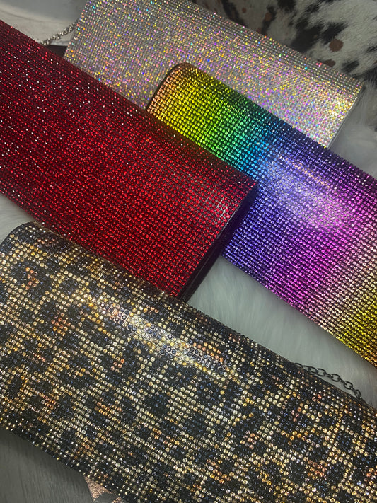 Rhinestone Clutch Purse- Options