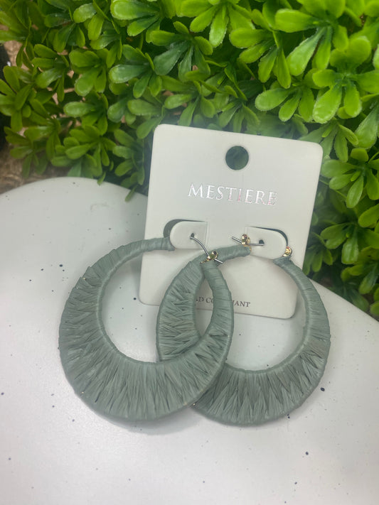 Halo Round Hoop Earrings