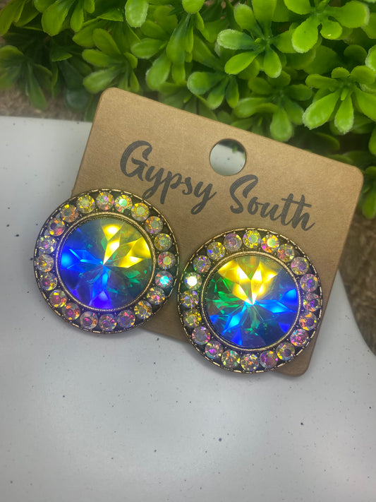 Statement Round Bling Earrings