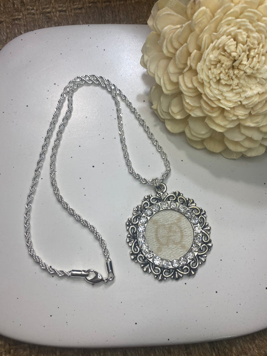 Upcyled Ivory GG Silver Rope Necklace