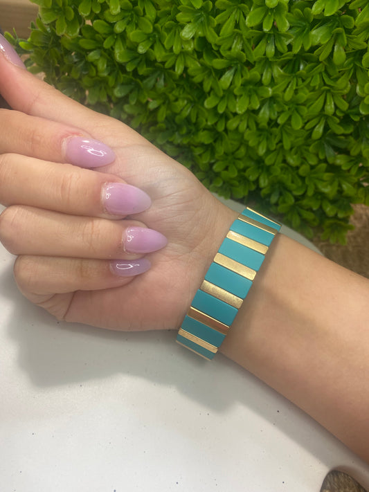 Stretchy Enamel Bracelet