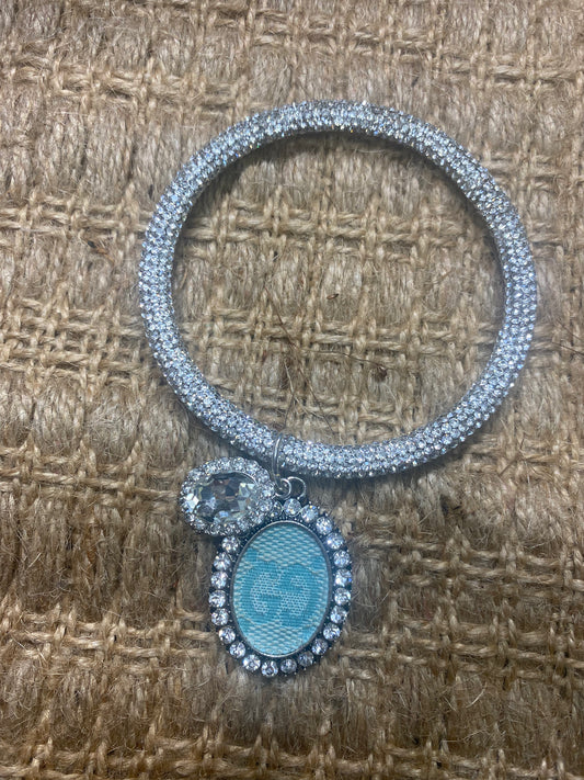 Upcycled GG Tiffany Sparkle Silver Bangle Bracelet