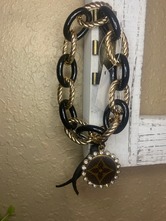 Upcycled LV Chain Link Bracelet