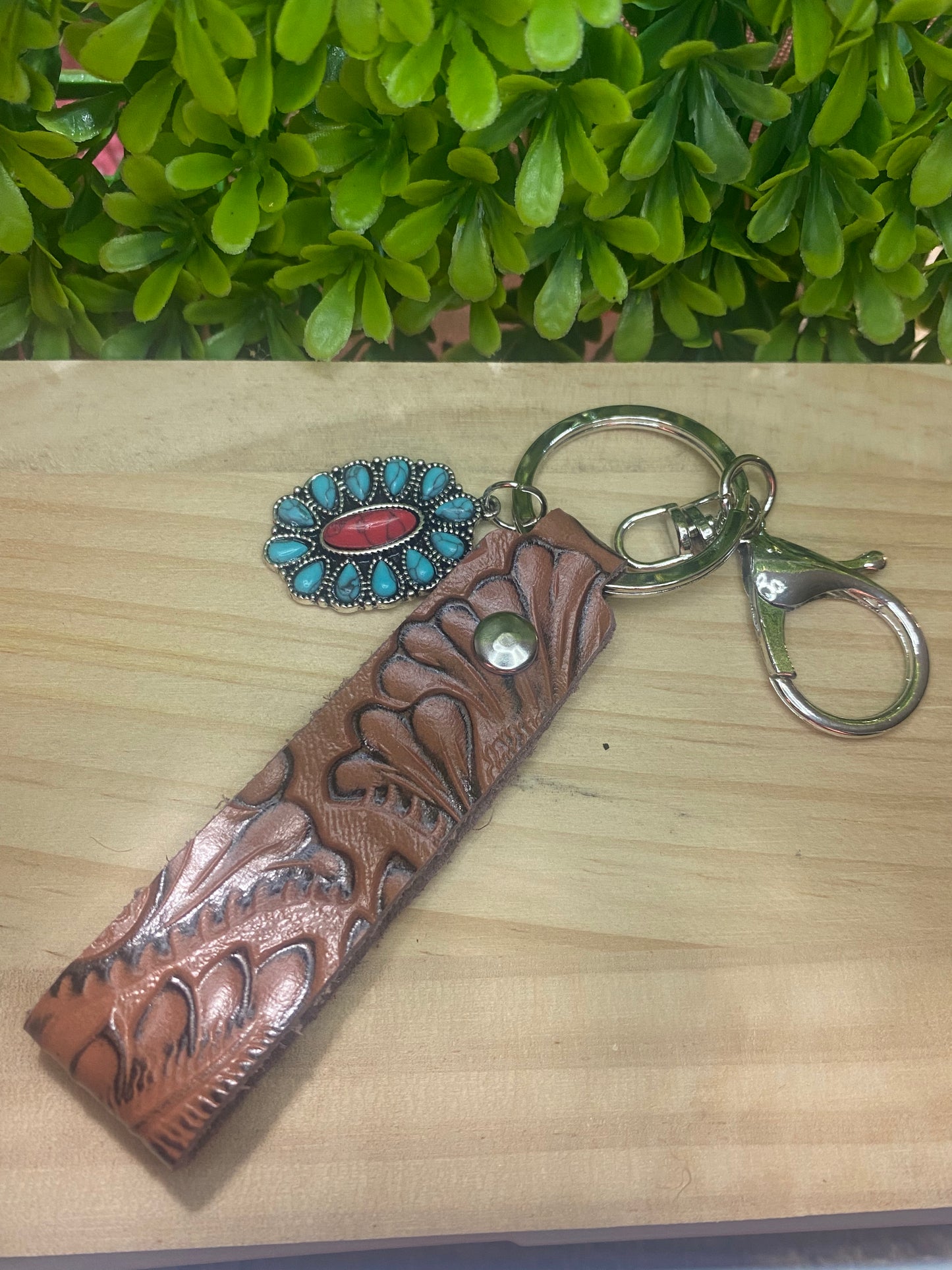 Western Keychain Accessory- Brown