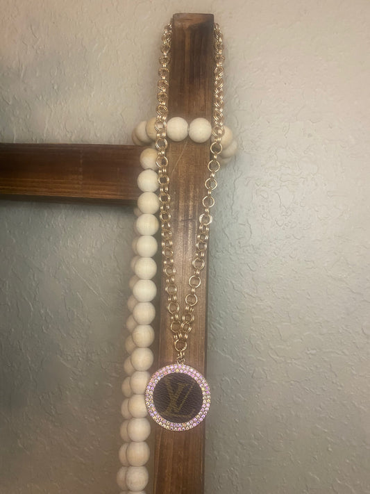 Upcycled LV Gold Necklace