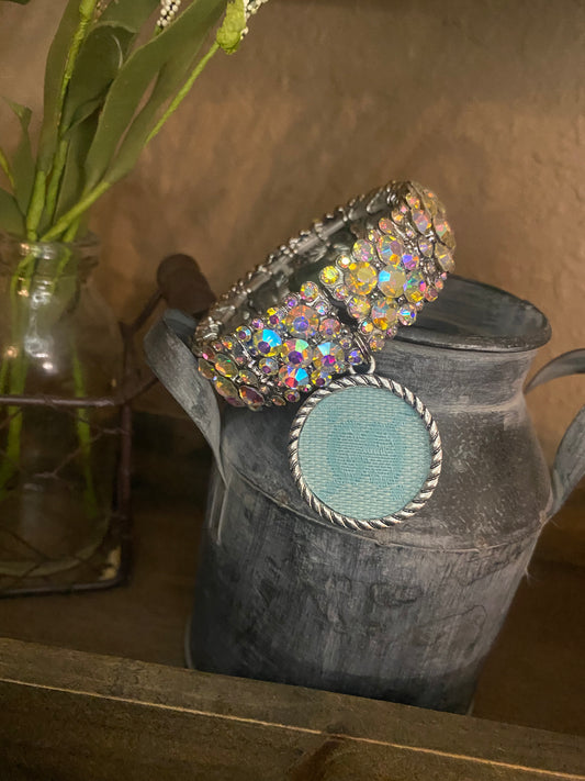 Upcycled Tiffany Blue GG Cluster Bracelet