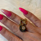 Adjustable LV upcycled Ring