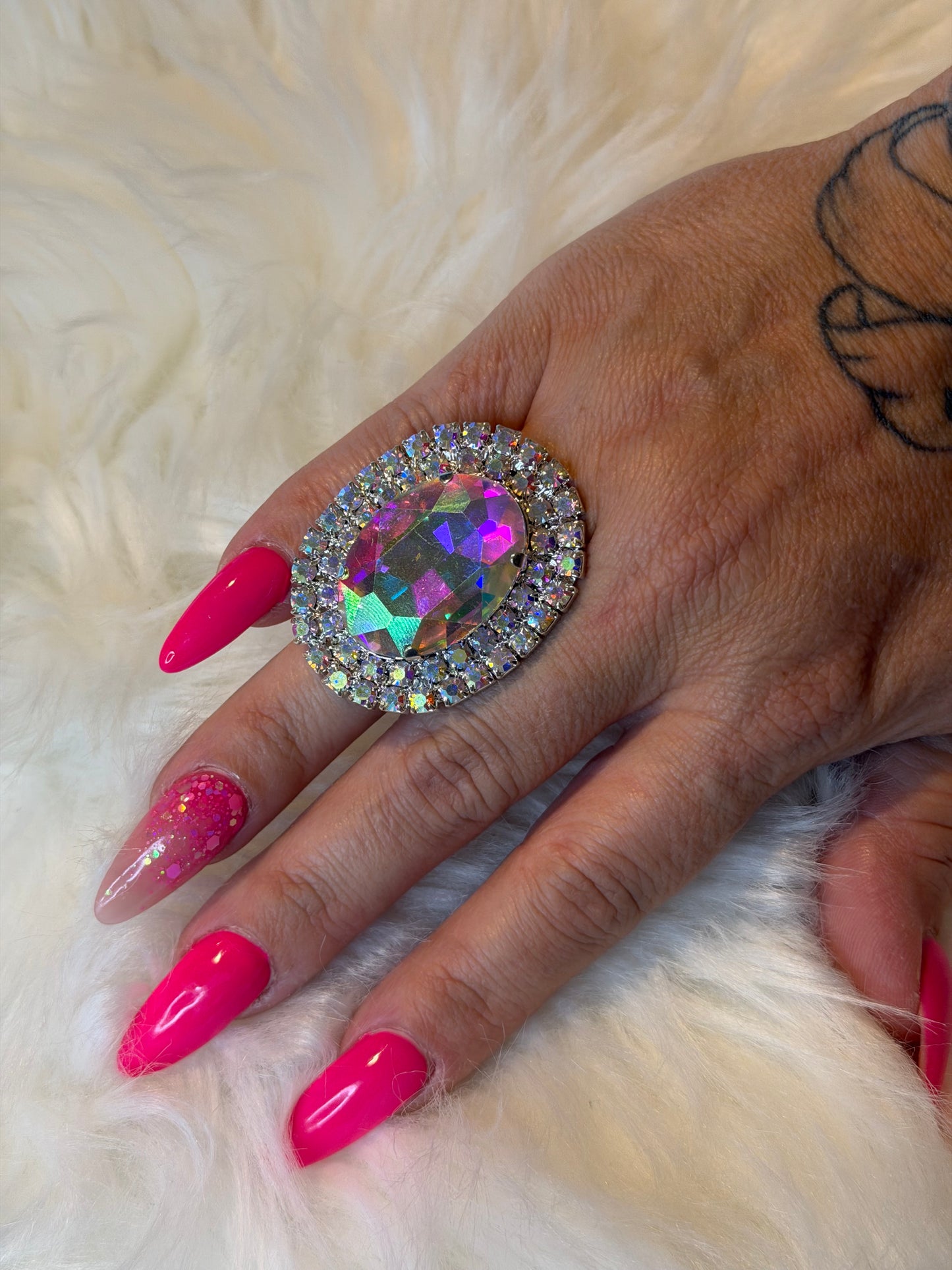 Statement Rhinestone Ring