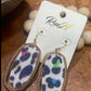 Textured Metal Dangle Earrings
