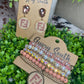 Upcycled Blush FF Earrings