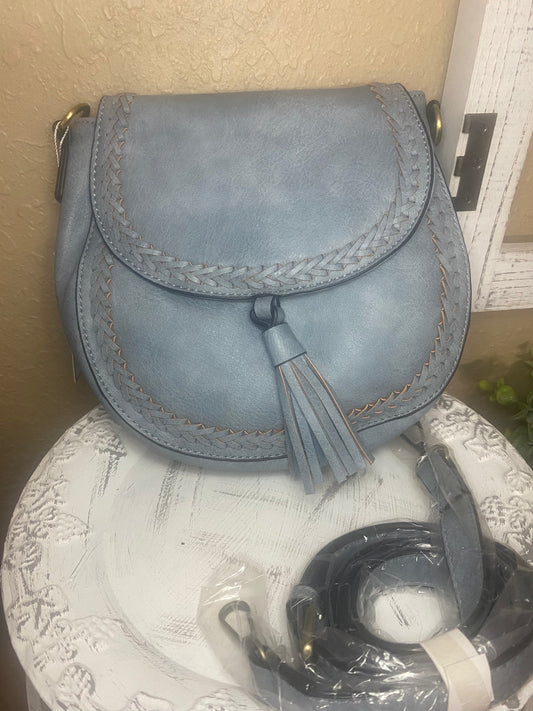 Front Tassel Saddlebag Purse