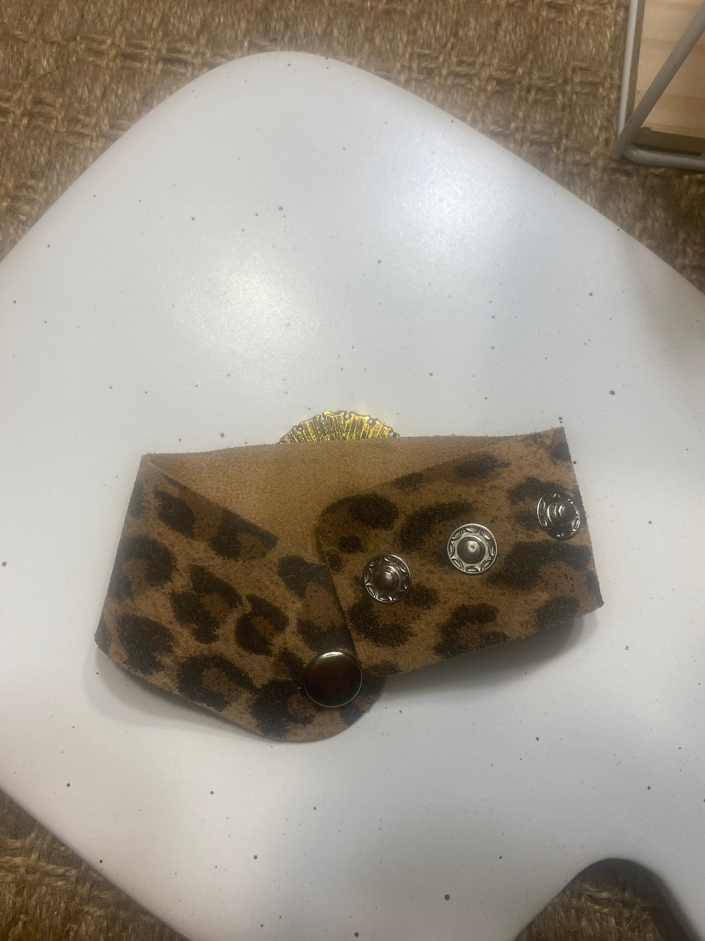 Upcycled LV Soft Cuff Bracelet