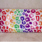 Upcycled LV Wallet- Colorful Leopard