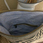 Clea RayVintage Fabric with Leather Trim Bag
