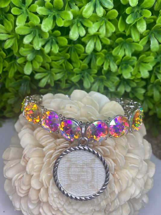 Upcycled GG Ivory Sparkle Bracelet