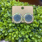 Upcycled Black LV Studs with Crystals