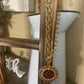 Upcycled LV Gold Toggle Pink Crystal Necklace