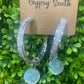 Upcycled GG Tiffany Silver Hoop Earrings