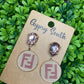 Upcycled Blush FF Earrings