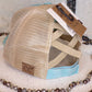 Upcycled LV Baseball Hat- Teal