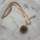 Upcycled GG Black with AB Crystal Necklace