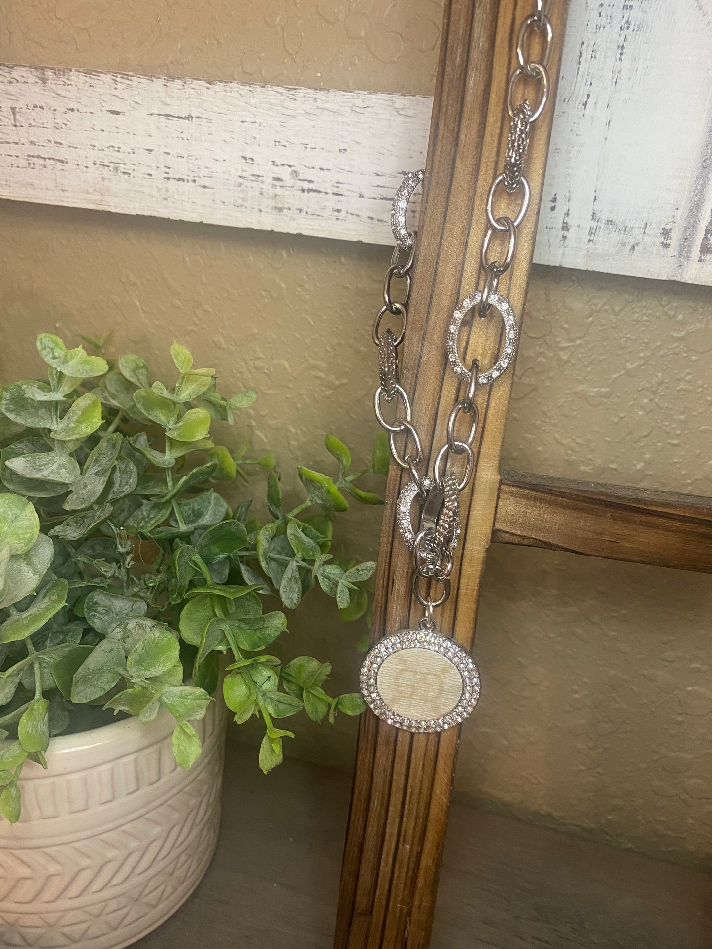 Upcycled Ivory GG Statement Necklace