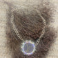 Upcycled LV Gold Necklace with Large Pendant