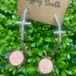 Upcycled FF Cross AB Crystal Hoops