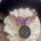 Upcycled LV Copper AB Crystal Bracelet