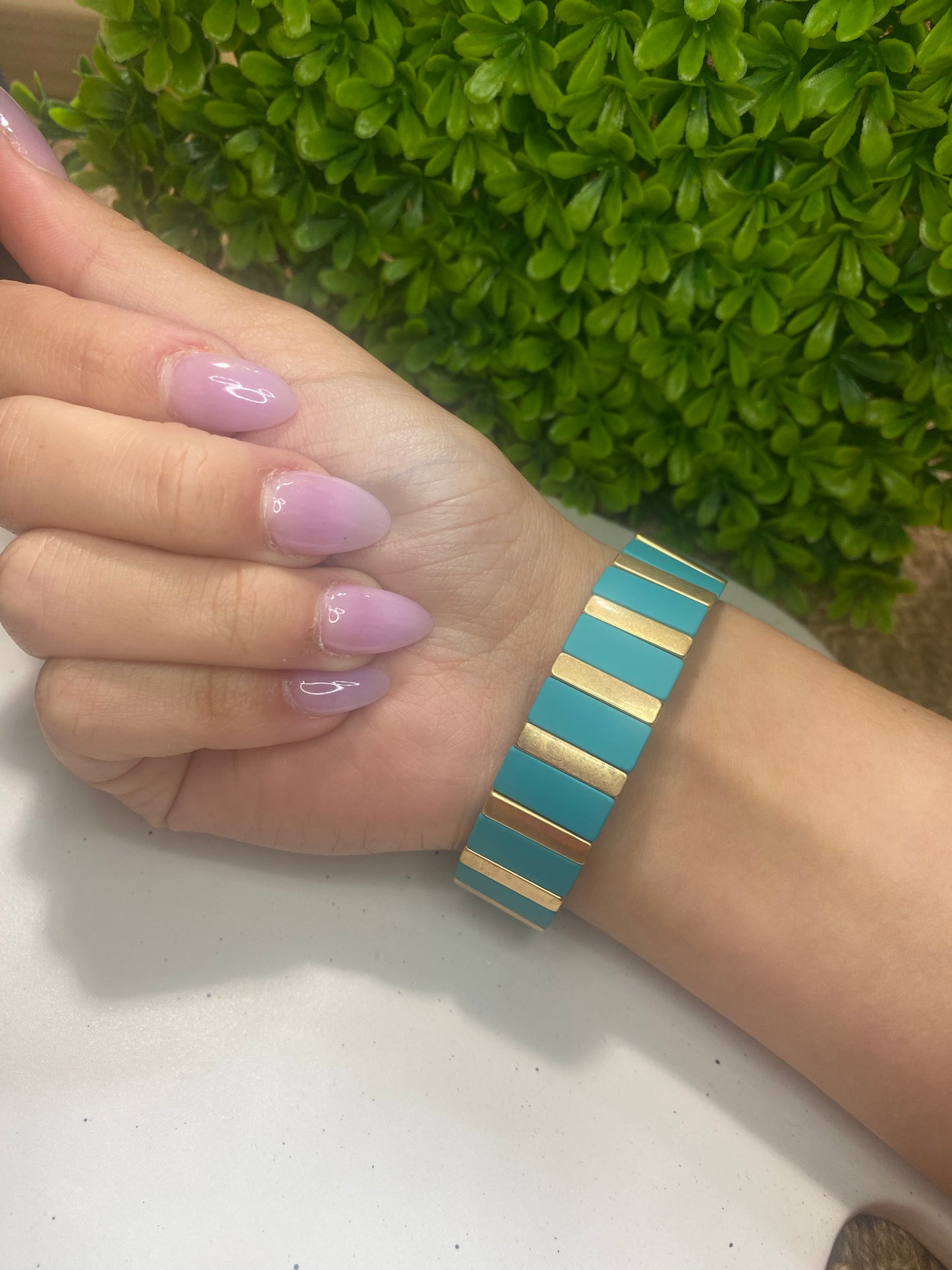 Stretchy Enamel Bracelet