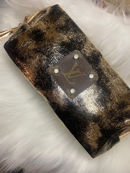Upcycled LV Makeup Bag-Shimmer