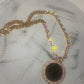 Upcycled LV with AB Crystals Necklace