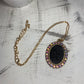 Upcycled Black GG Gold Necklace