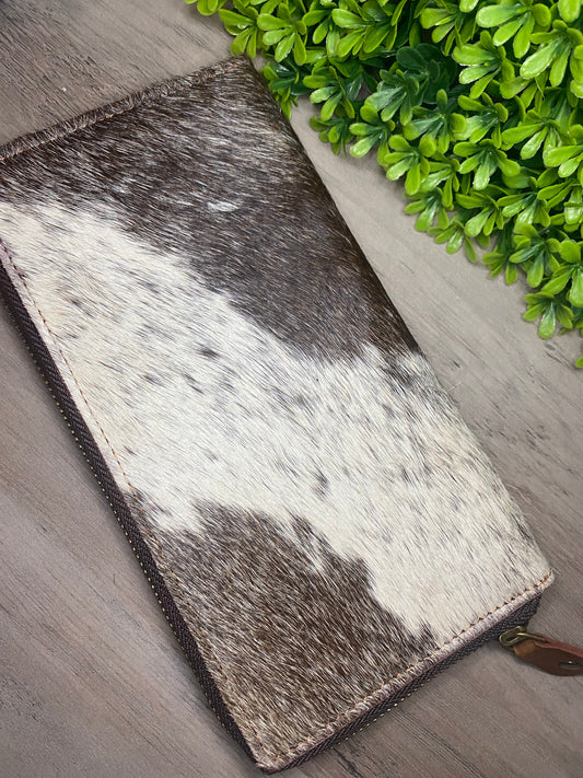 Cow print Zip Wallet- options
