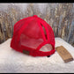 Upcycled LV Baseball Hat- Red