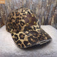 Upcycled LV Criss Cross Hat- Cheetah