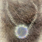Upcycled LV Gold Necklace with Large Pendant