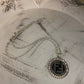 Upcycled Black FF Silver Necklace