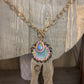 Upcycled Toggle Necklace with Charm- Options