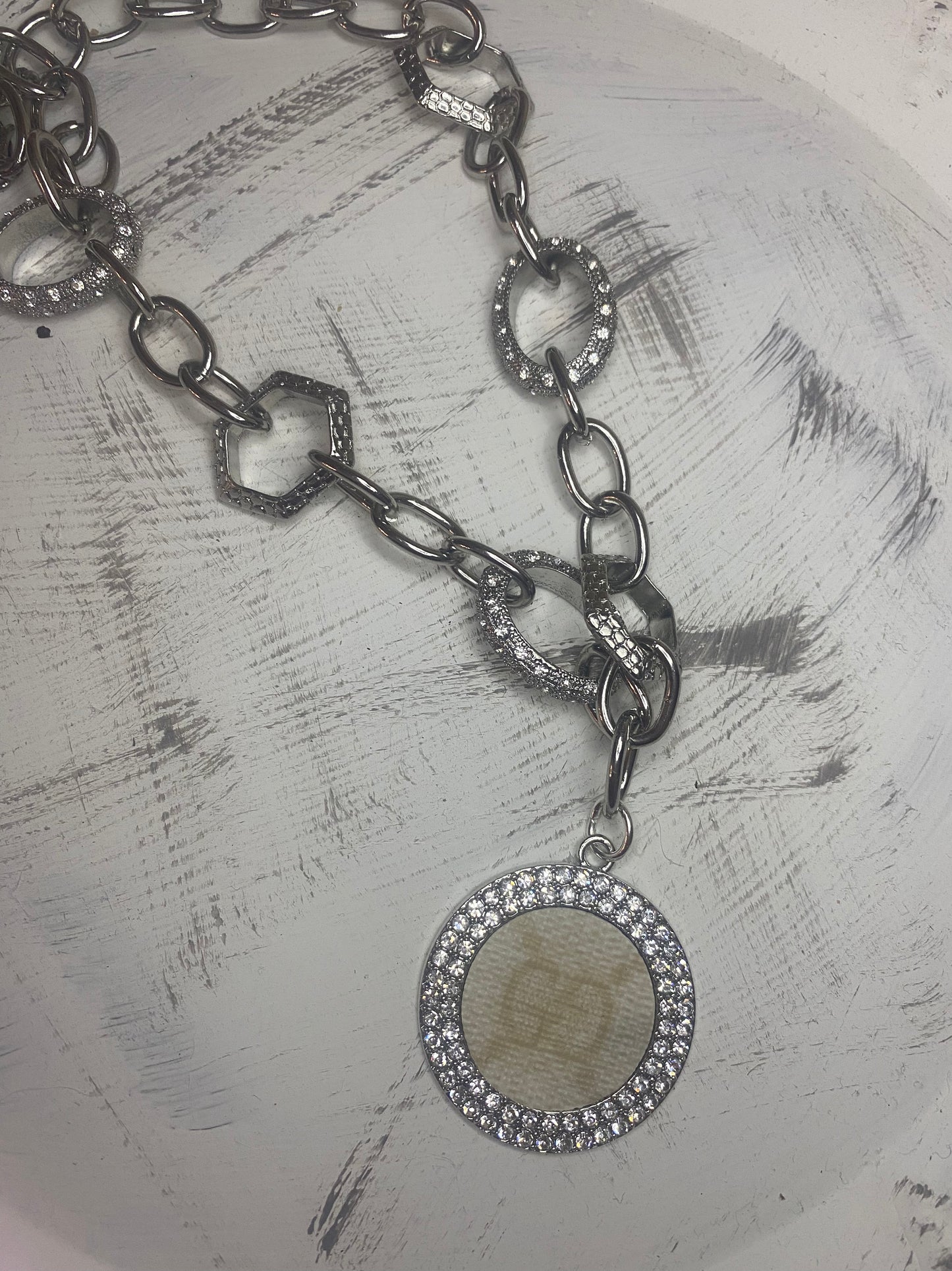 Upcycled Ivory GG Statement Necklace