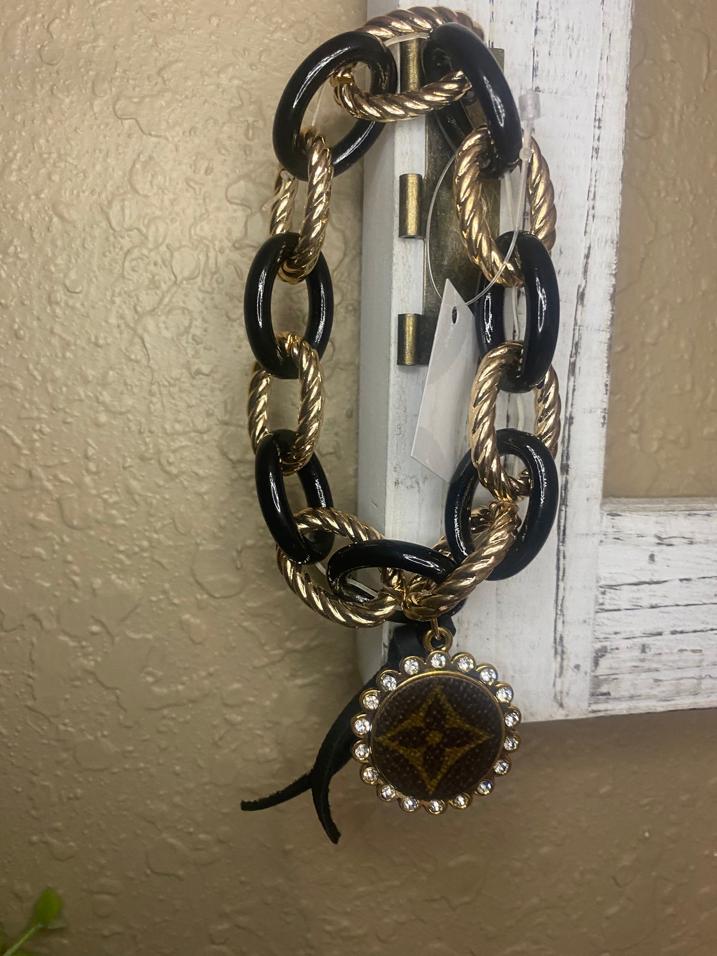 Upcycled LV Chain Link Bracelet