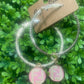 Upcycled FF Cross AB Crystal Hoops
