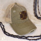 Upcycled LV Baseball Hat- Sage