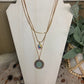 Upcycled Tiffany GG 3 Layer Gold Necklace