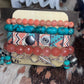Upcycled LV Gypsy Bracelet Stack