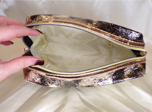 Upcycled LV Makeup Bag-Shimmer