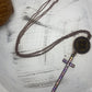 LV Upcycled Cross Copper Necklace