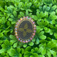 Upcycled LV Black Adjustable Ring