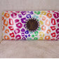 Upcycled LV Wallet- Colorful Leopard